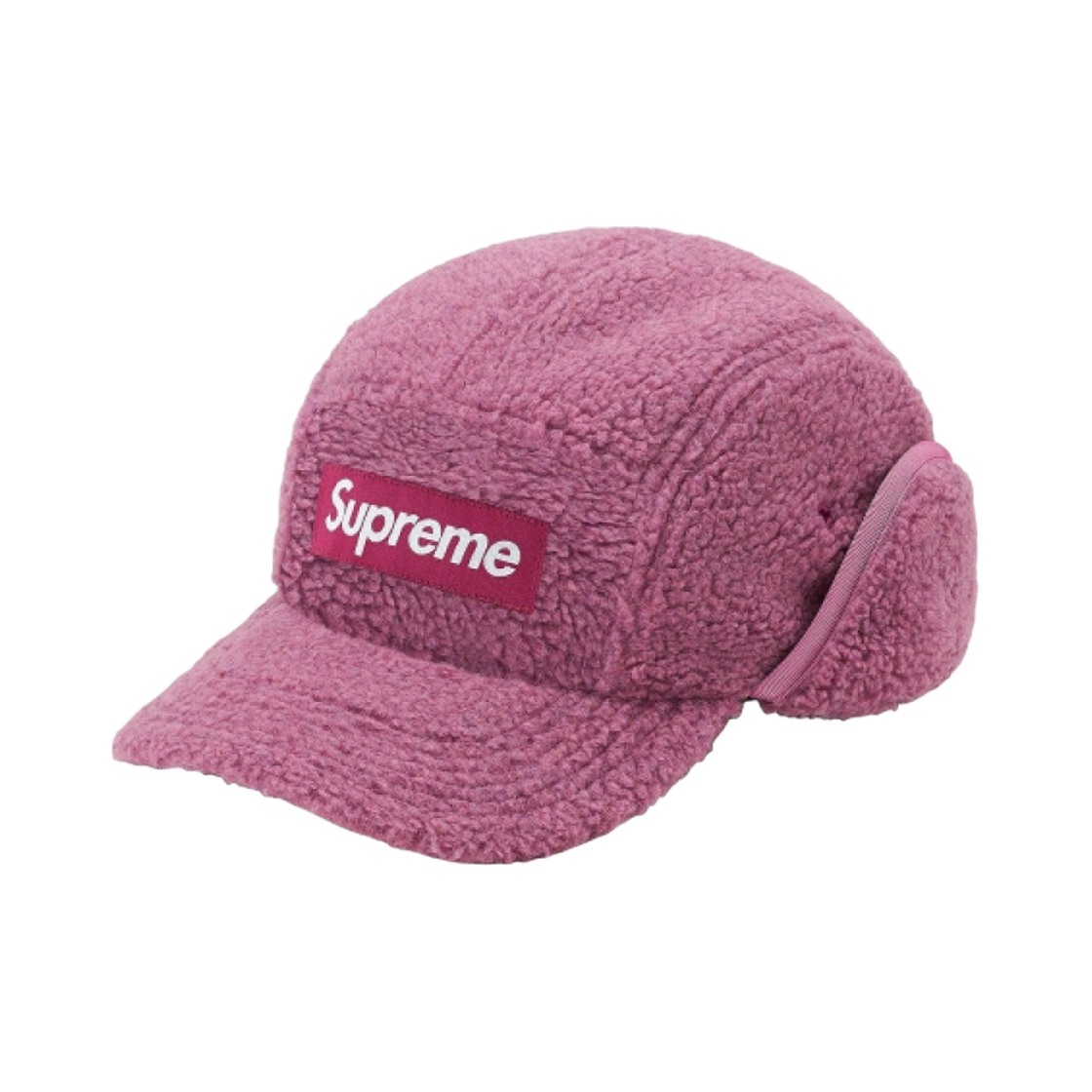 - Supreme Deep Pile Earflap Camp Cap Dusty Pink - 20FW