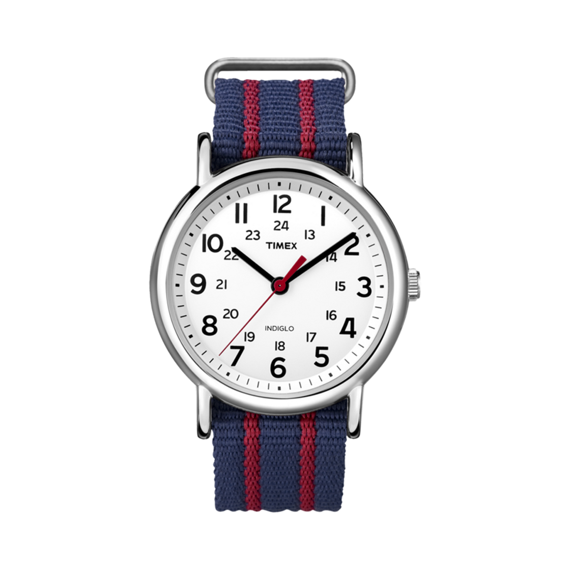 타이맥스 위켄더 38mm 패브릭 스트랩 워치 블루 크롬(Timex Weekender 38mm Fabric Strap Watch Blue Chrome)