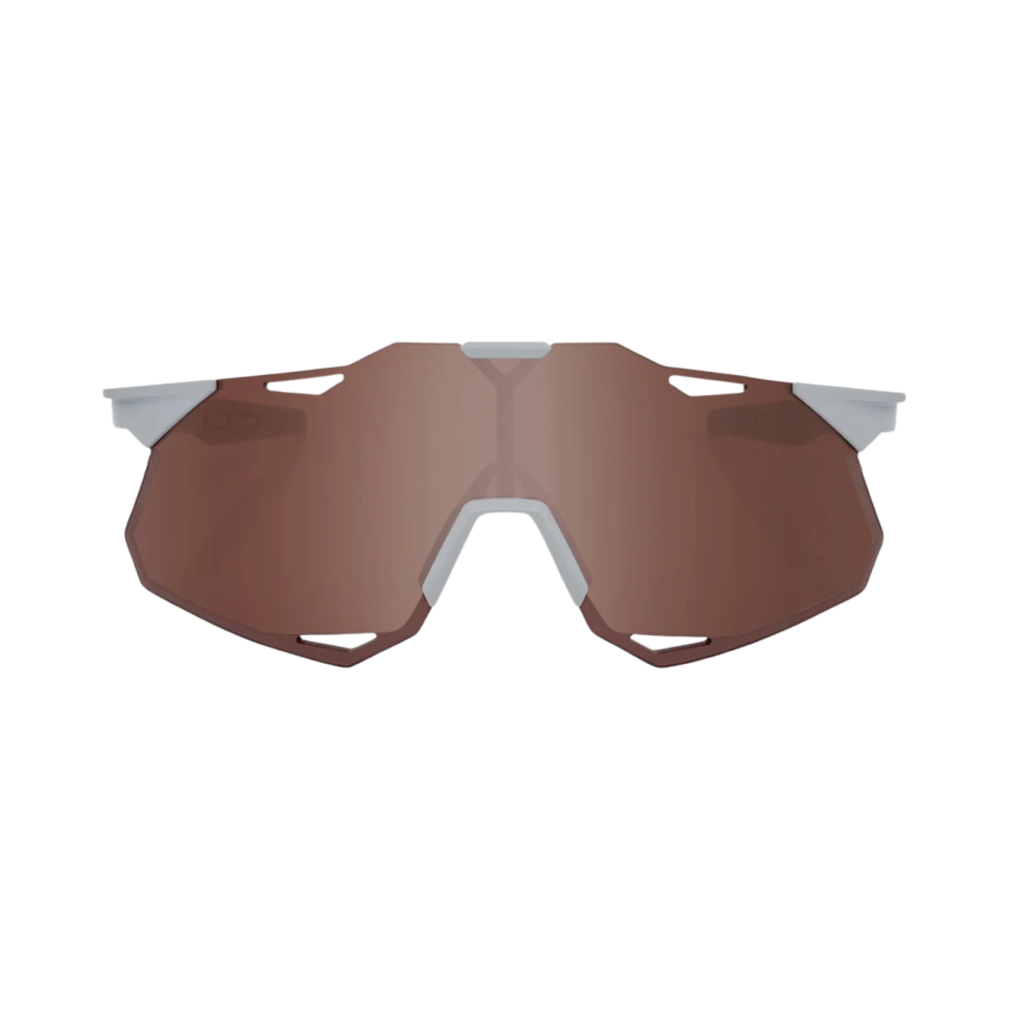 60002-00001 100% Hypercraft XS Matte Stone Grey Hiper Crimson Silver Mirror Lens