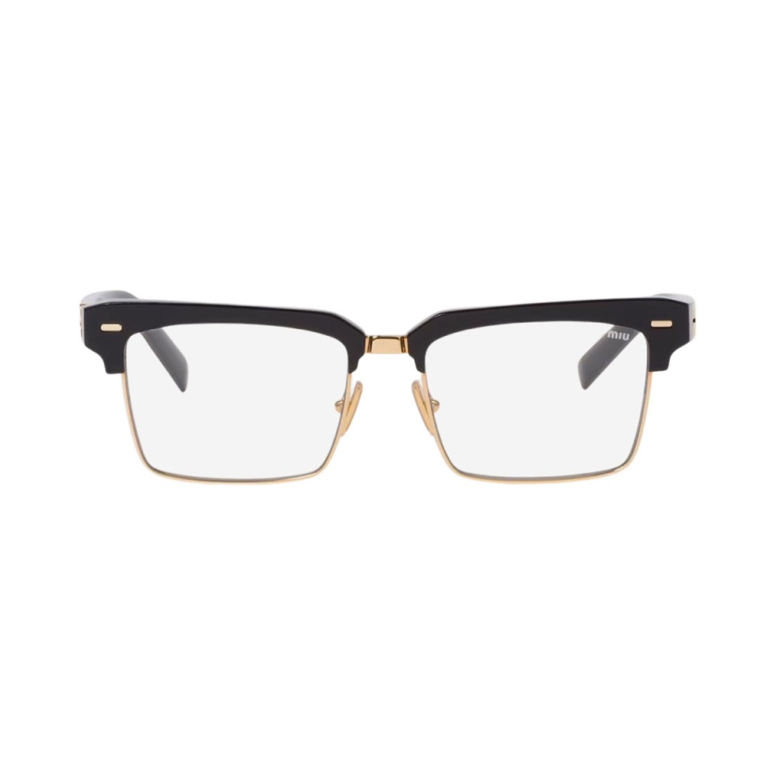 (W) 미우 미우 런웨이 선글라스 블루 렌즈 블랙 아세테이트((W) Miu Miu Runway Sunglasses Blue Lenses Black Acetate)