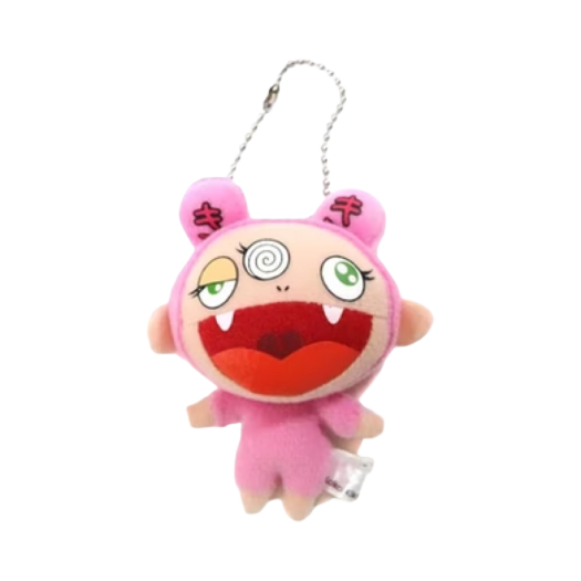 Kaikai Kiki Kiki Mini Plush Figure Keychain Pink