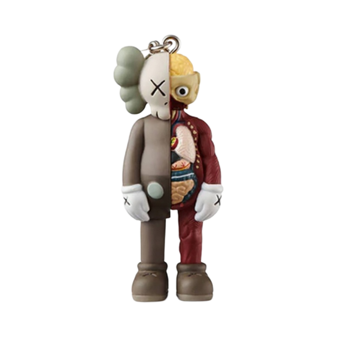 - Kaws Tokyo First Companion Flayed Keychain Brown