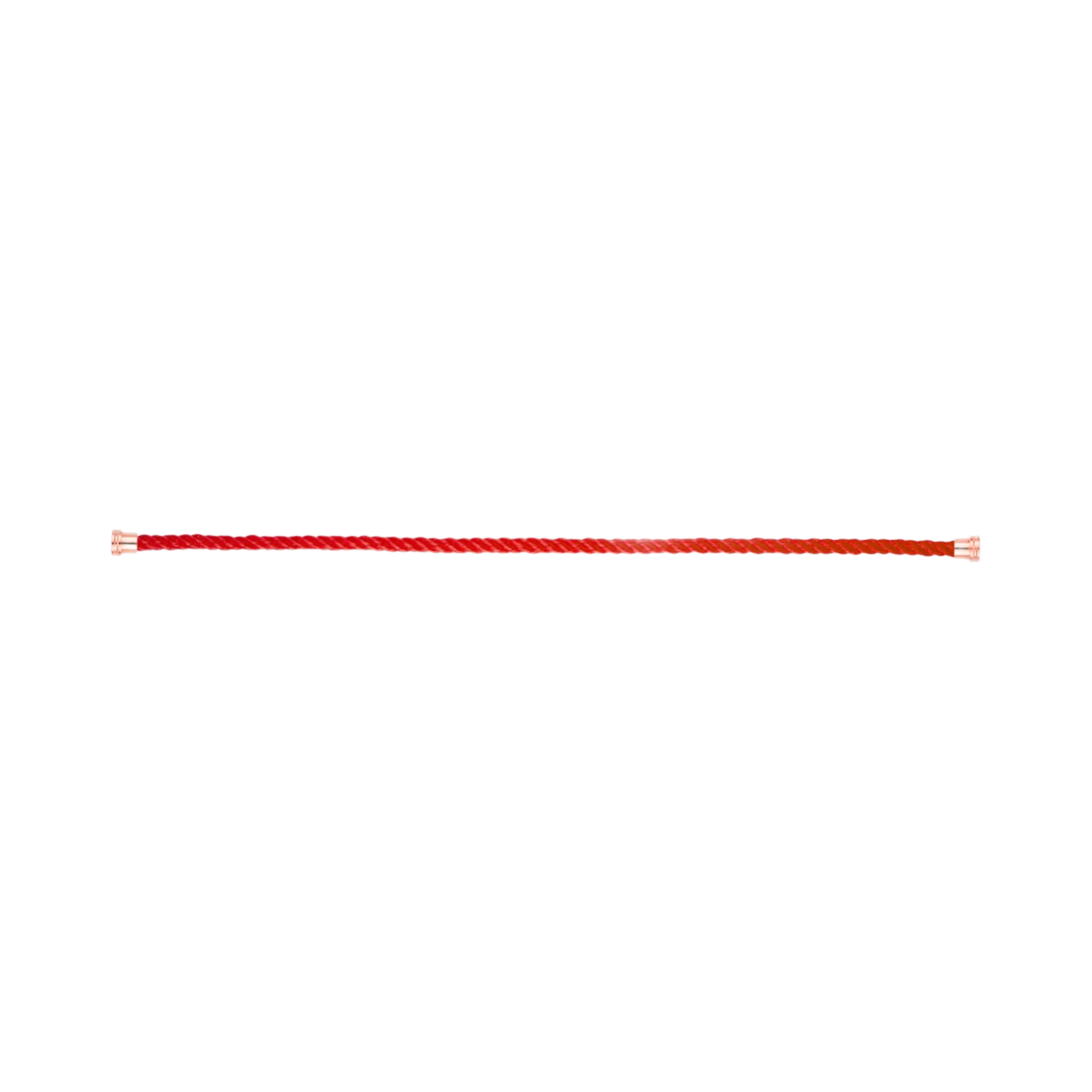 프레드 레드 케이블 브레이슬릿 미디움 핑크 골드(Fred Red Cable Bracelet Medium Pink Gold)