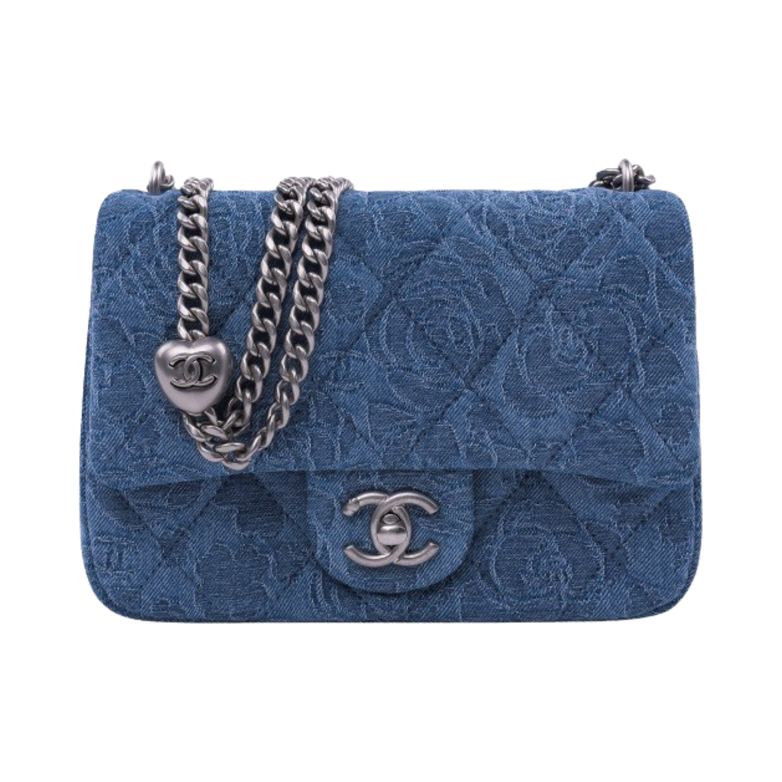 샤넬 미니 플랩백 데님 & 실버 메탈 블루(Chanel Mini Flap Bag Denim & Silver Blue) - 1