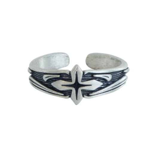 PL5TJE4901 [프리오더] Polyteru 925 Silver Ring 006 Antique Cross