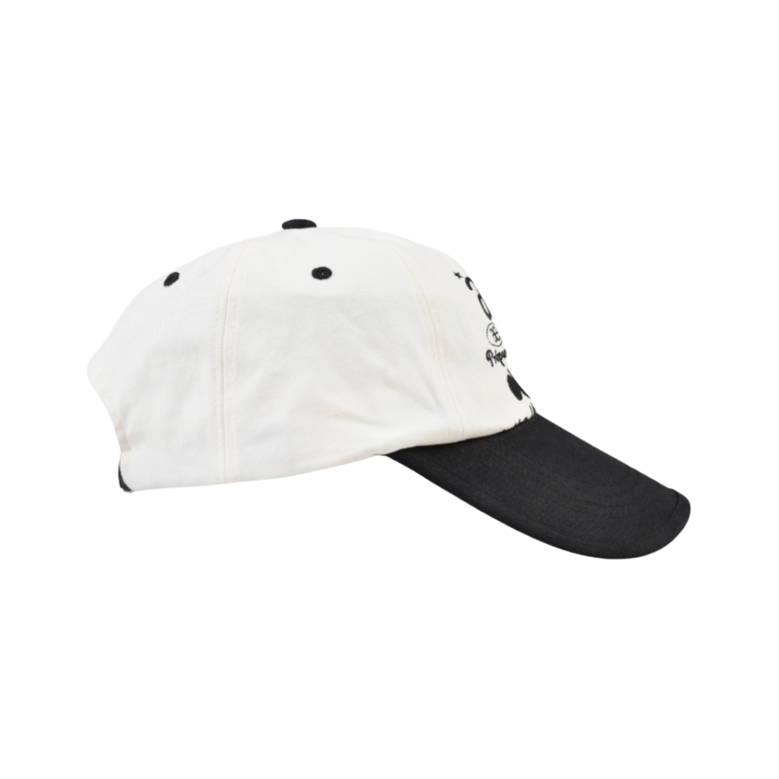 에이에이 웹 로고 투 톤 볼캡 화이트 블랙(Aeae Web Logo Two Tone Ball Cap White Black) - 3
