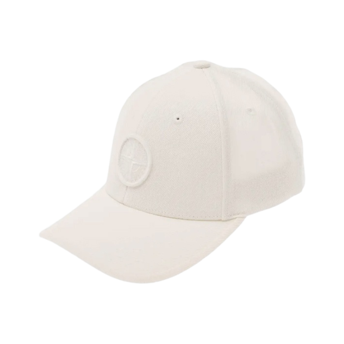 791691263-V0001 (Kids) Stone Island 91263 6-Panel Cap in Woolen Twill White - 23FW