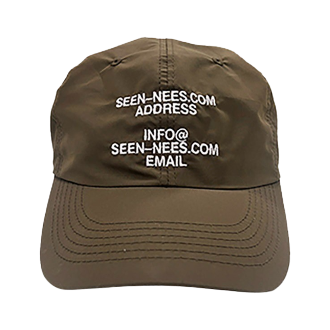 씬 컨택 로고 캡 브라운(SEEN Contact Logo Cap Brown)