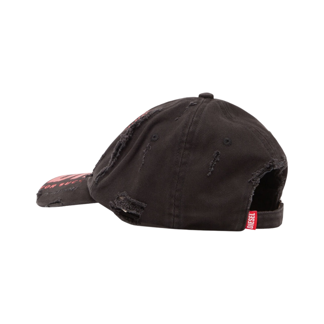 디젤 C-이완 베이스볼 캡 디젤 레터링 블랙 레드(Diesel C-Ewan Baseball Cap with Diesel Lettering Black Red) - 2
