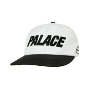 Palace Font 5-Panel Snapback White Black - 25SS
