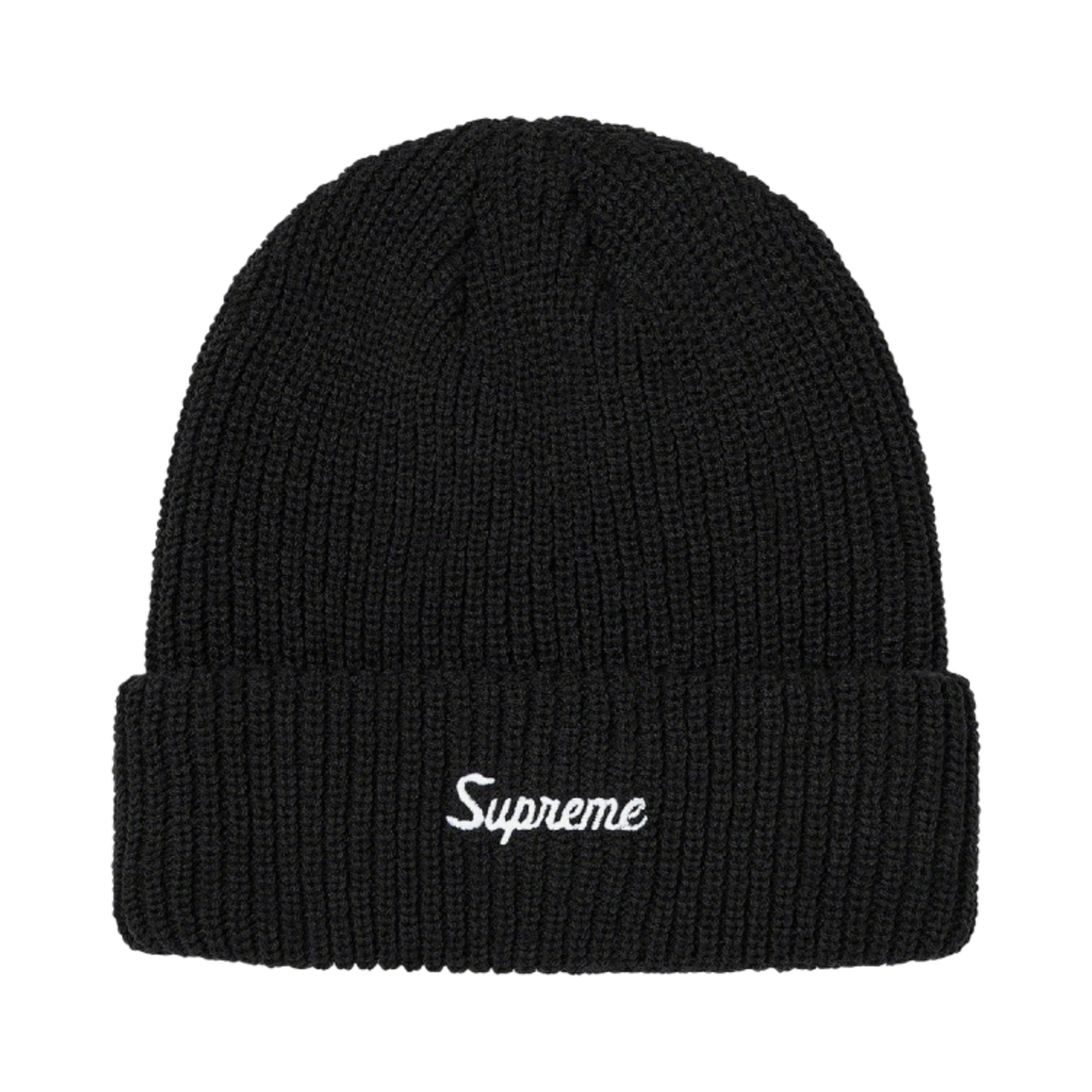 - Supreme Loose Gauge Beanie Black
