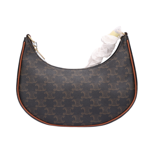 193952 Celine Ava Bag Medium in Triomphe Canvas and Calfskin Tan