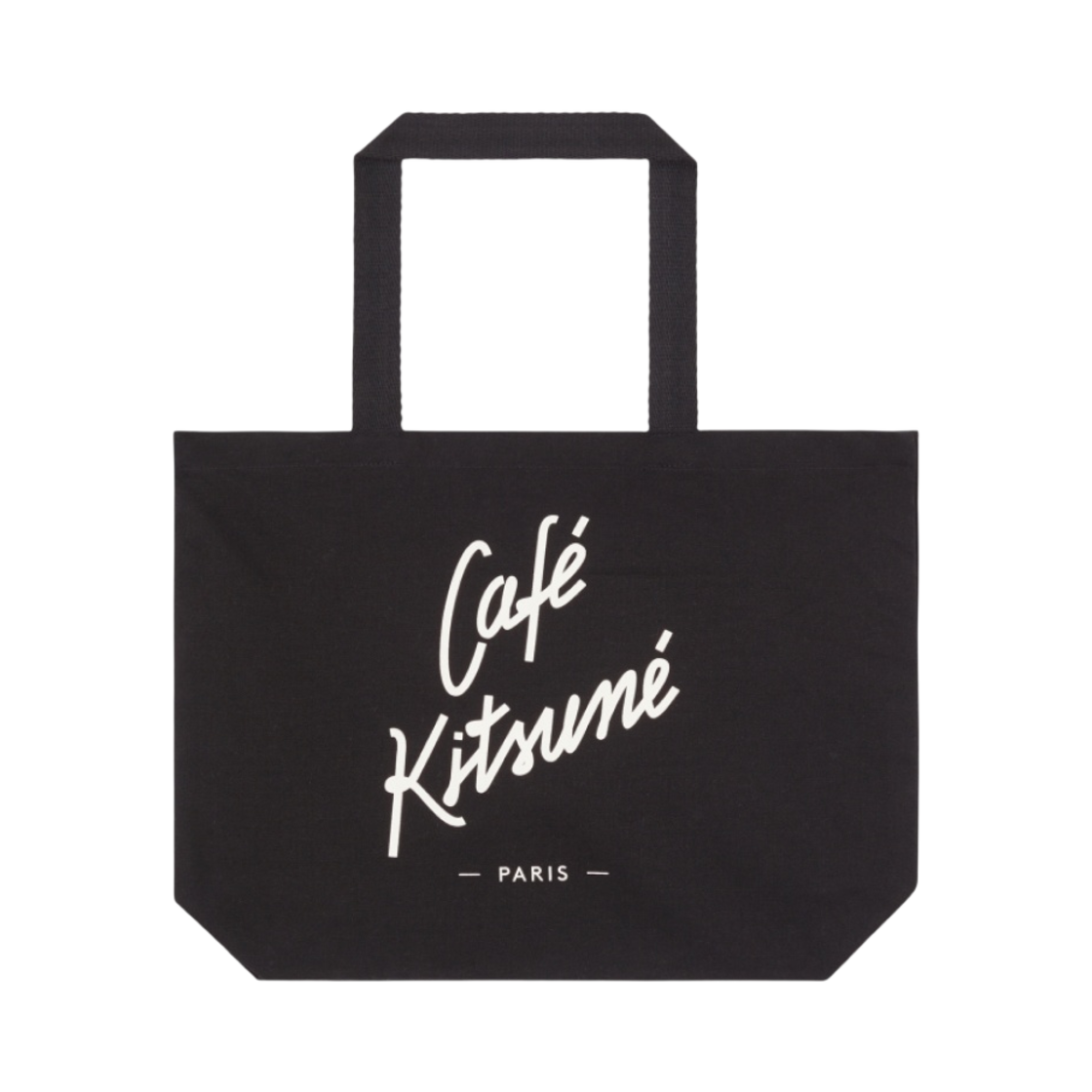 SPCKU05105-BK Maison Kitsune Cafe Kitsune Tote Bag Black