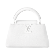 Louis Vuitton Capucines East West Mini Optic White