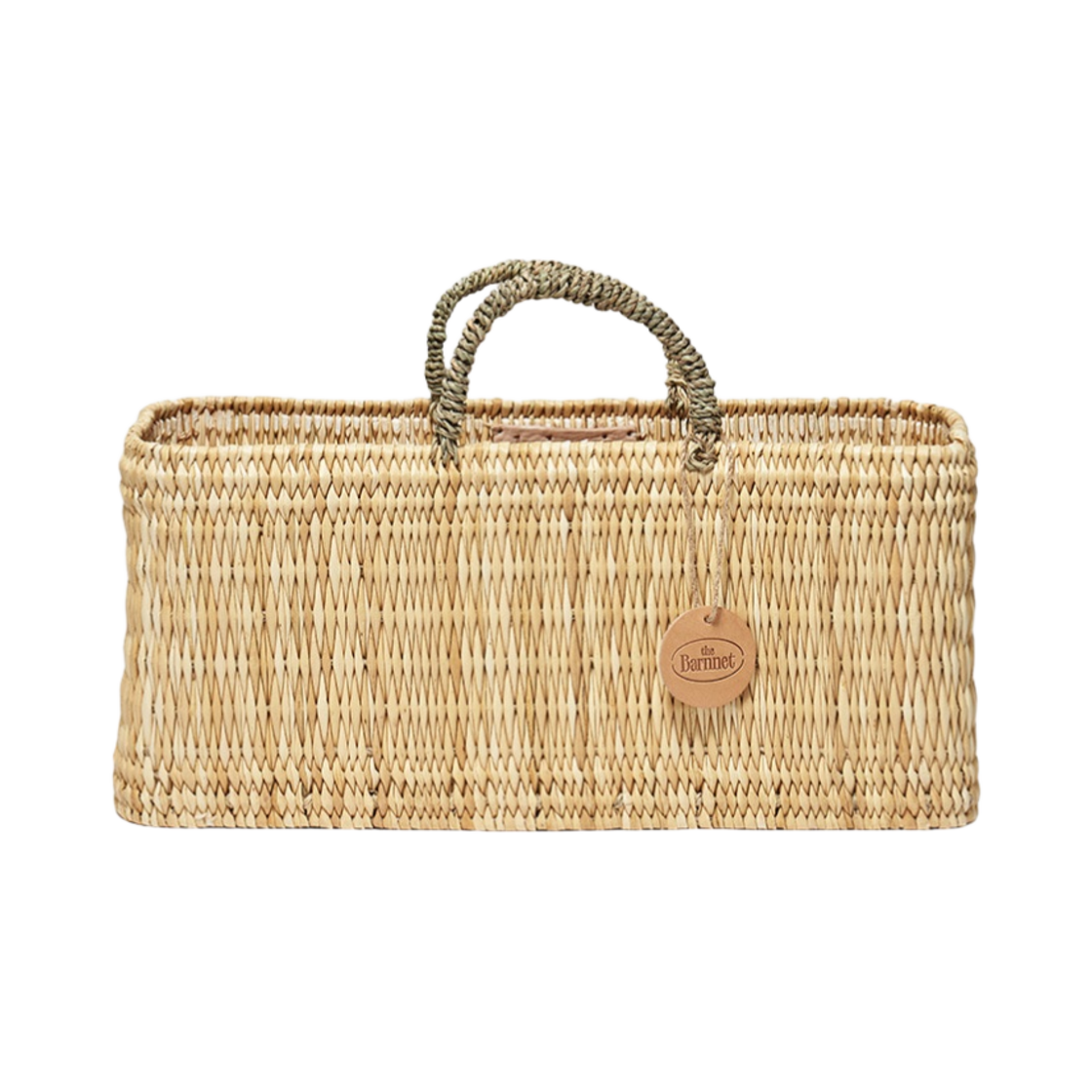 더 바넷 리드 스토리지 라지 베스킷 바이 보헤미아 LTD. 내츄럴(The Barnnet Reed Storage Large Basket By Bohemia LTD. Natural)