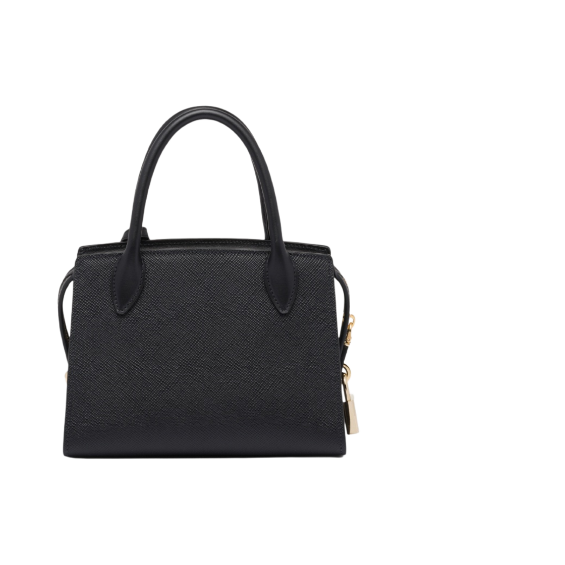 프라다 스몰 사피아노 레더 크리스틴 백 블랙(Prada Small Saffiano Leather Kristen Bag Black) - 2