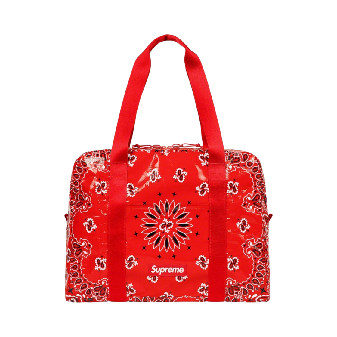 슈프림 반다나 타프 스몰 더플백 레드 - 21SS(Supreme Bandana Tarp Small Duffle Bag Red - 21SS)