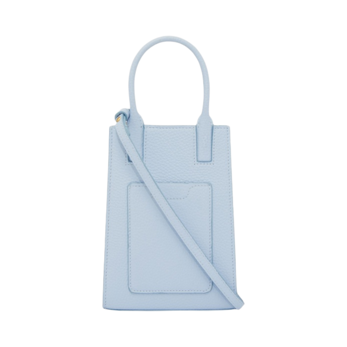 버버리 마이크로 그레이니 레더 프란시스 토트백 페일 블루(Burberry Micro Grainy Leather Frances Tote Bag Pale Blue) - 2