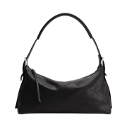 Lemaire Belted Leather Baguette Bag Dark Chocolate