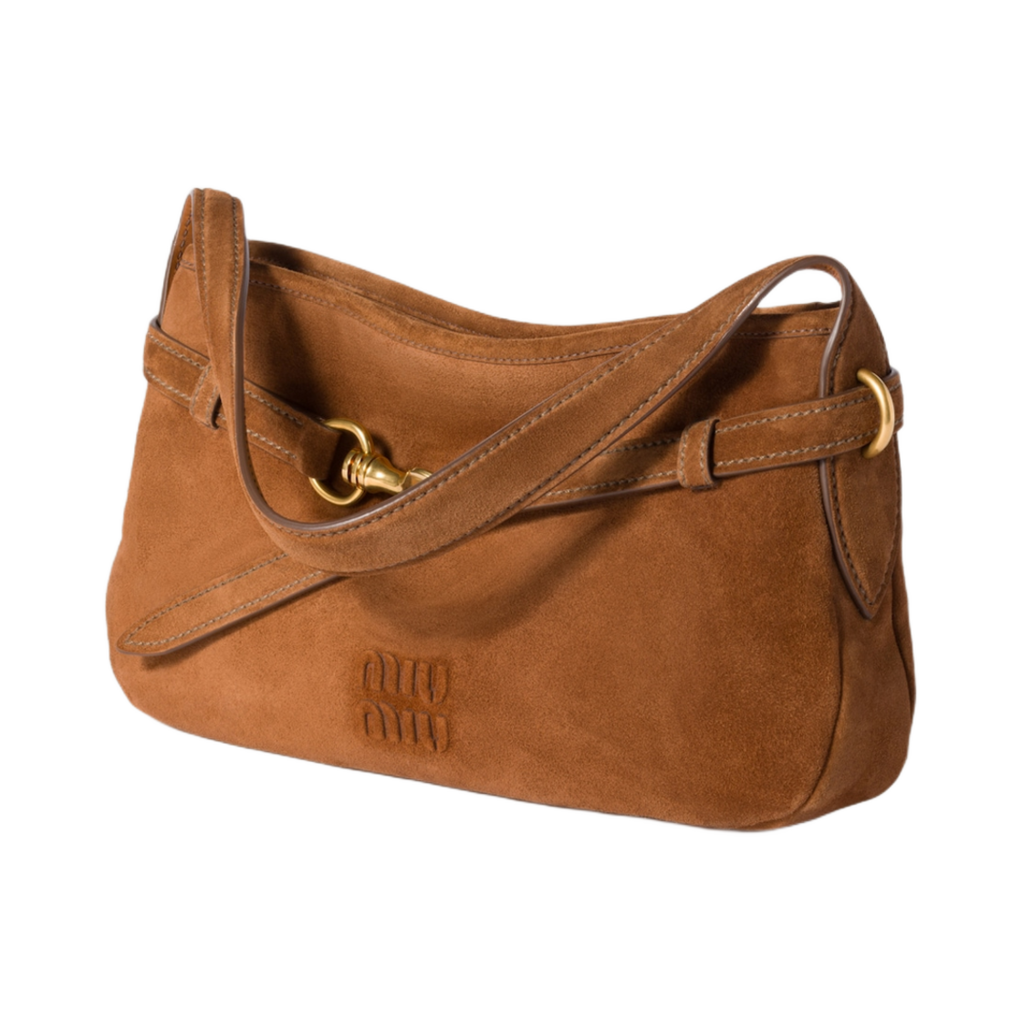 미우 미우 스웨이드 아방츄어 백 오크(Miu Miu Suede Aventure Bag Oak) - 3