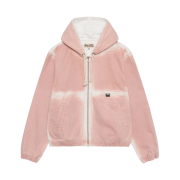 Stussy Spray Dye Hooded Work Jacket Faded Pink