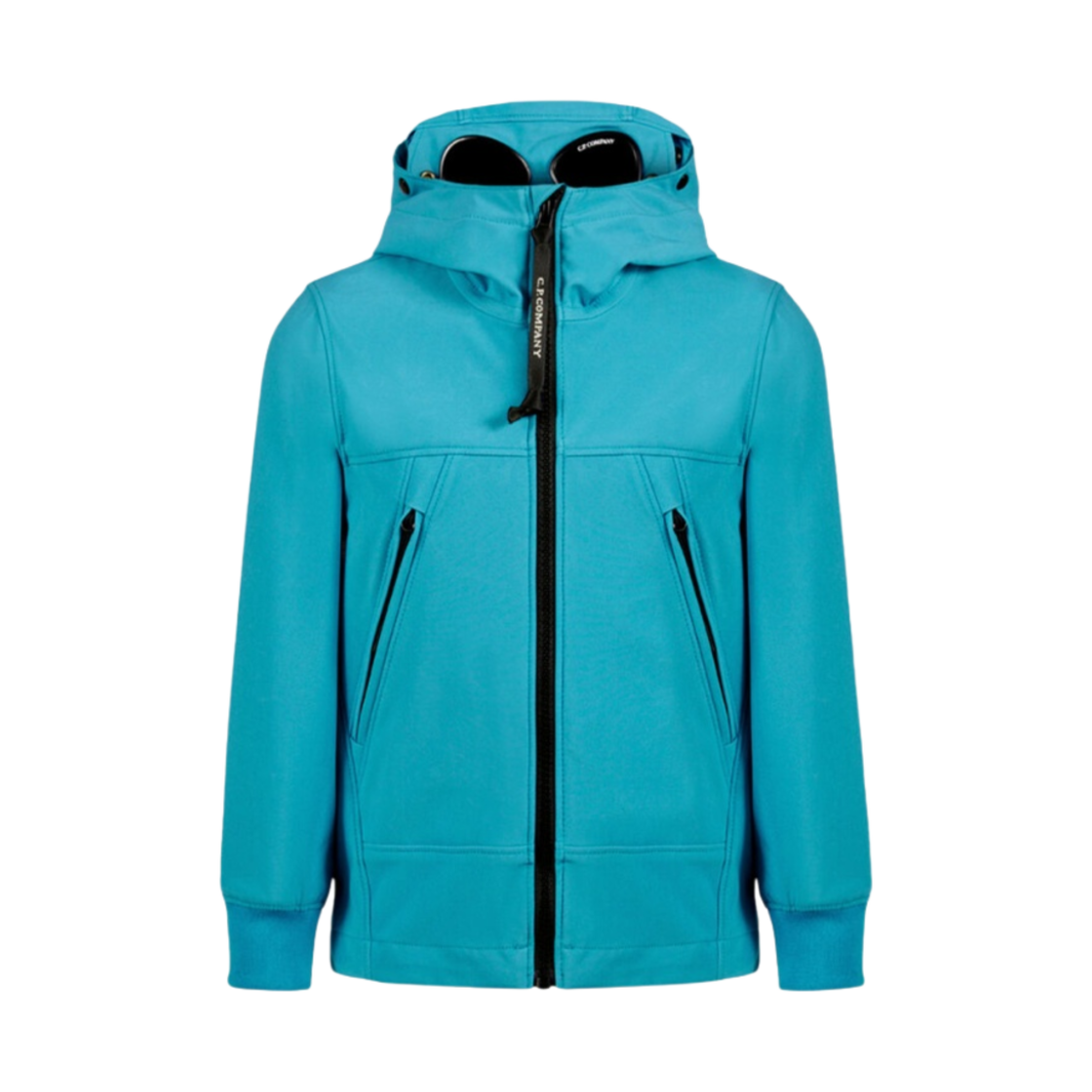 (키즈) C.P. 컴퍼니 U16 C.P. 쉘-R 고글 자켓 타일 블루 - 23SS((Kids) C.P. Company U16 Shell-R Goggle Jacket Tile Blue - 23SS) - 1