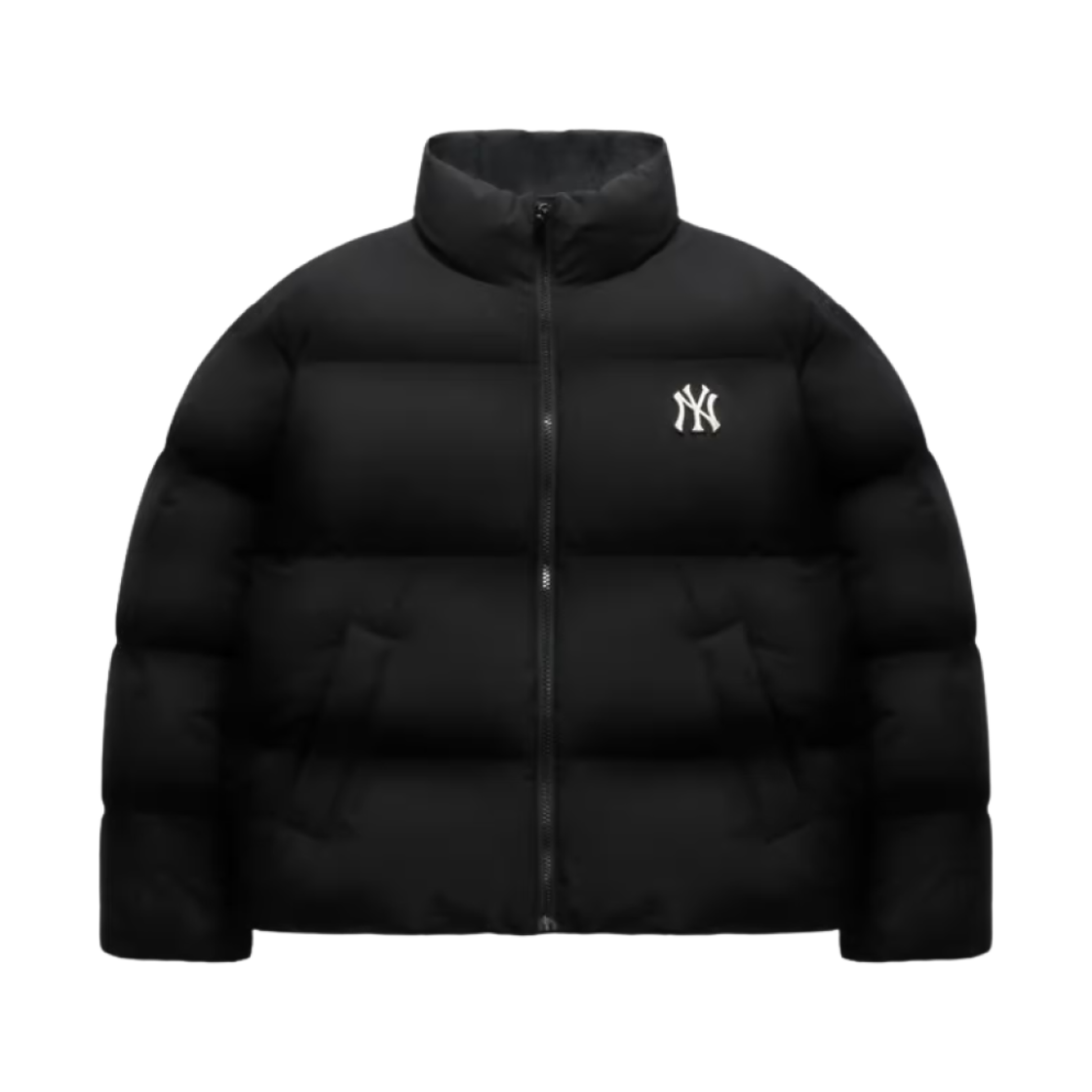 3ADJB1046-50BKS MLB Curve Puffer Jacket New York Yankees Black