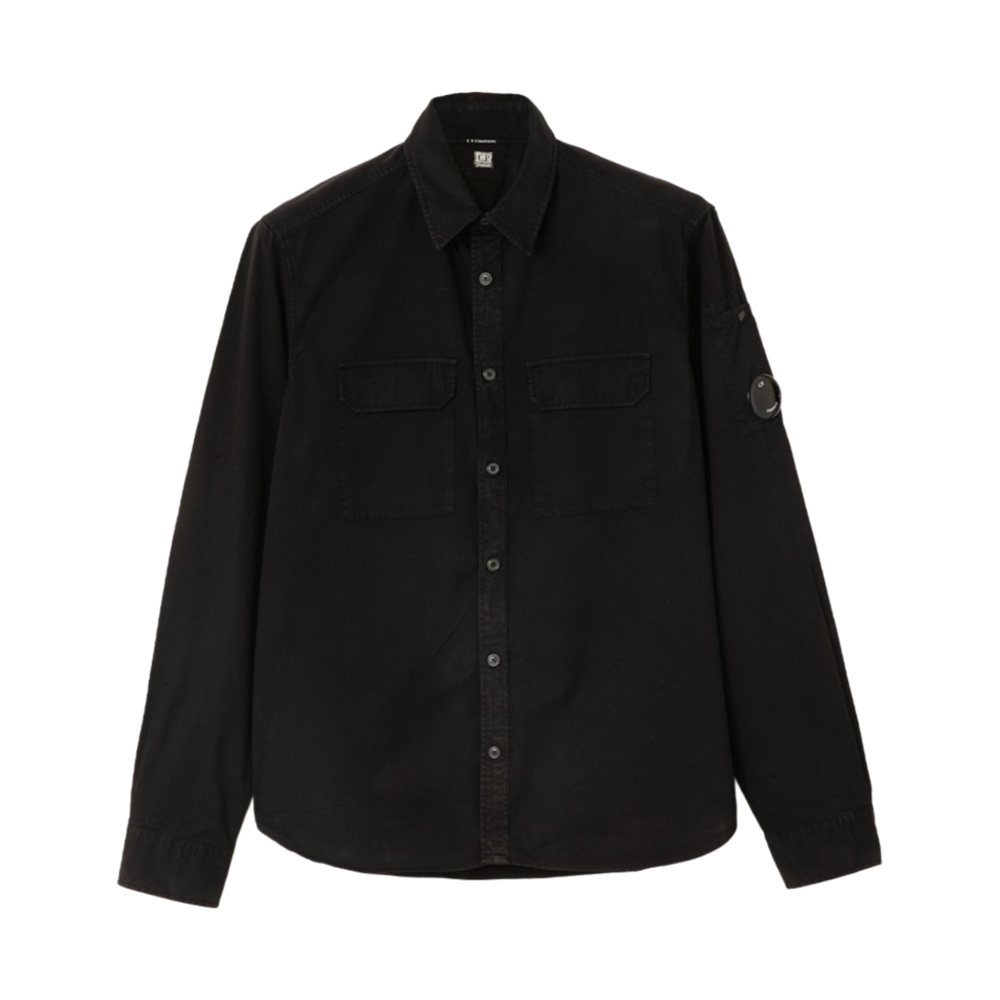 10CMSH174A002824G999 C.P. Company Gabardine Garment Dyed Shirt Black - 21SS