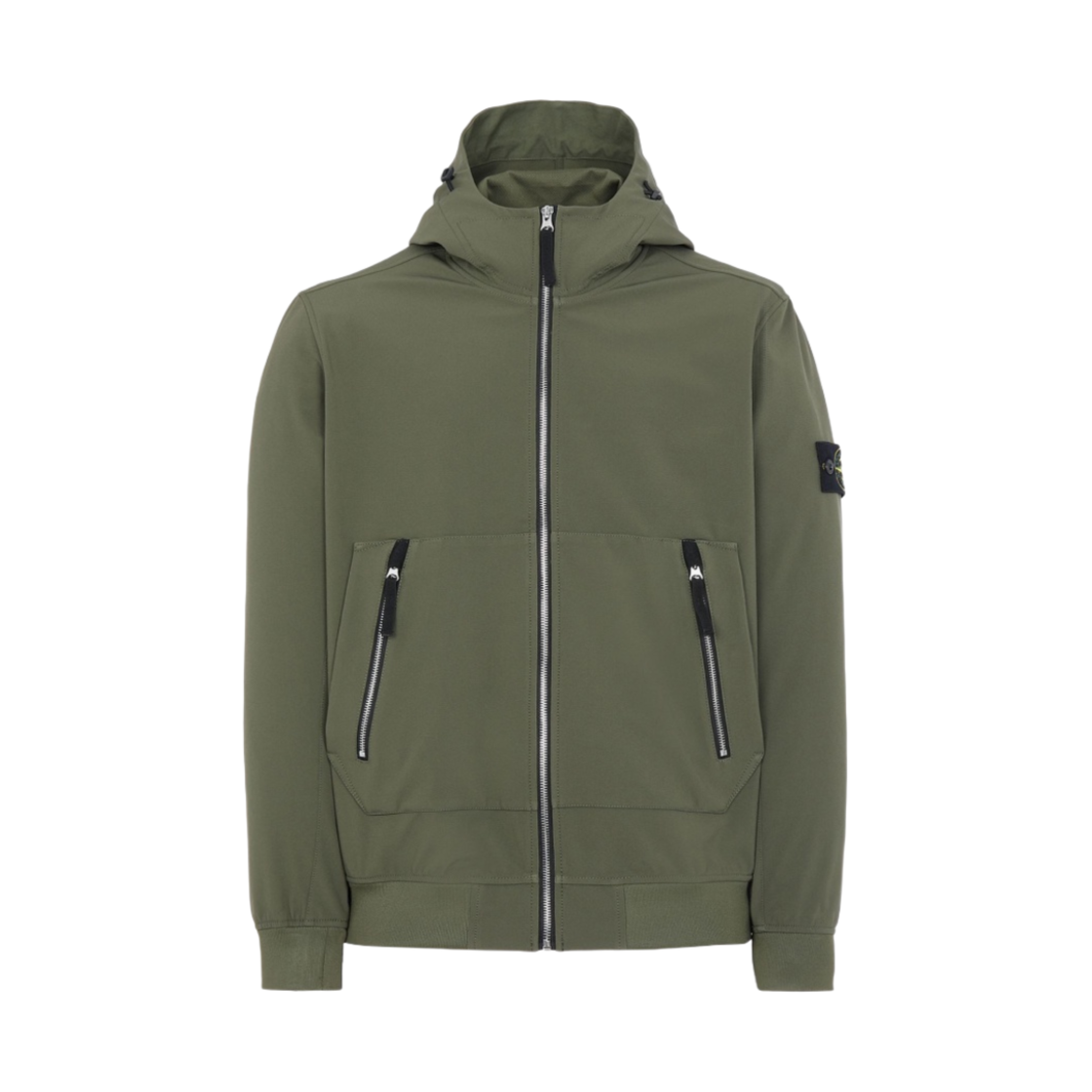 스톤 아일랜드 40727 라이트 소프트 쉘 후드 자켓 올리브 그린 - 21SS(Stone Island 40727 Light Soft Shell Hooded Jacket Olive Green - 21SS) - 1
