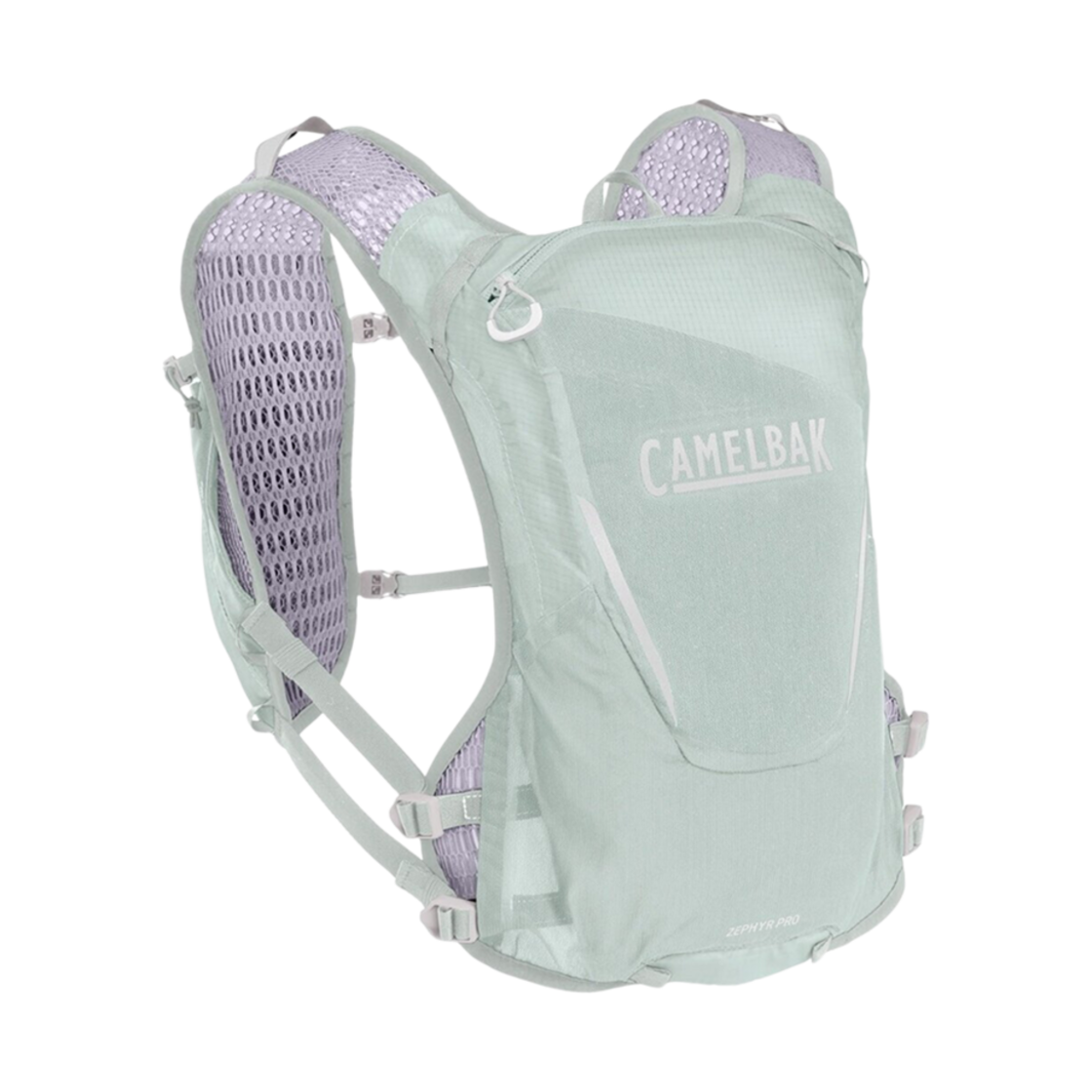 (W) 카멜백 제퍼 프로 베스트 스카이 그레이 라벤더 블루 (500ml 퀵 스토우 플라스크 2개 포함)((W) Camelbak Zephyr Pro Vest Sky Grey Lavender Blue (With Set of 2 500ml Quick Stow Flasks))