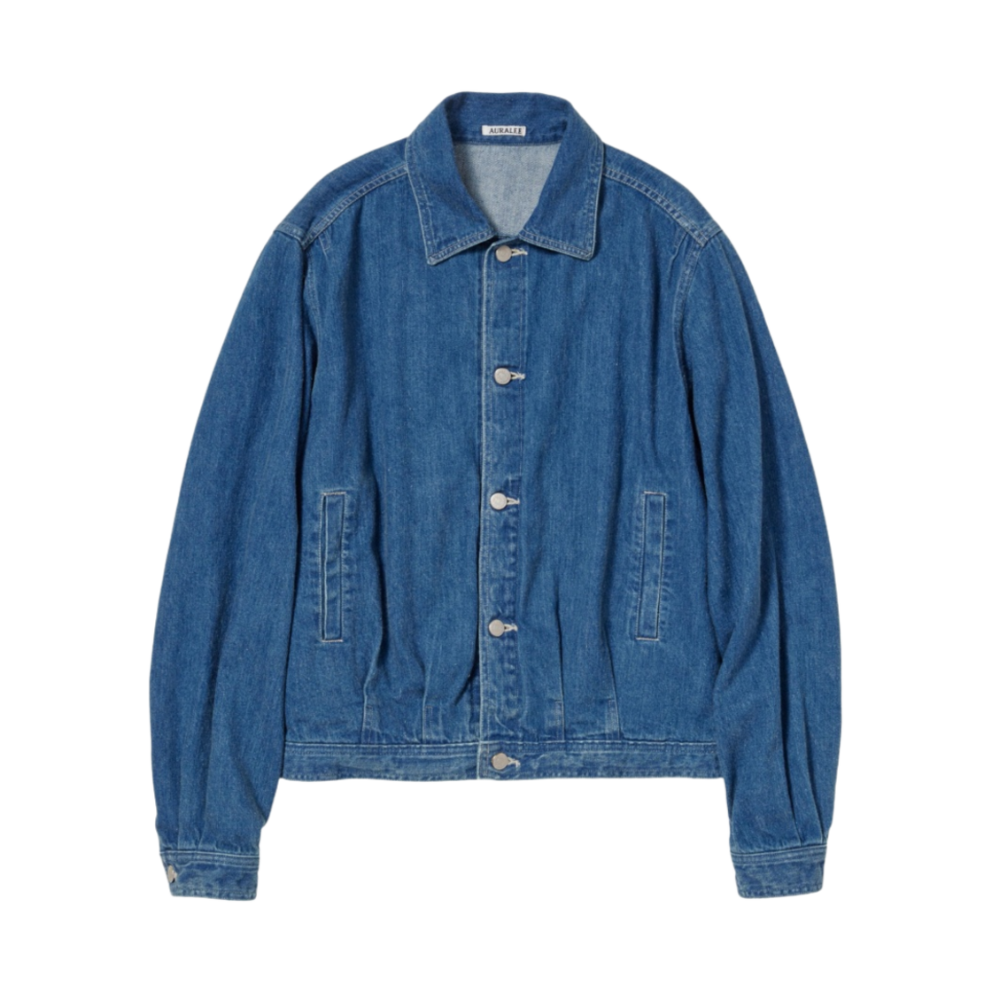 오라리 셀비지 라이트 데님 블루종 라이트 인디고 - 22AW(Auralee Selvedge Light Denim Blouson Light Indigo - 22AW)