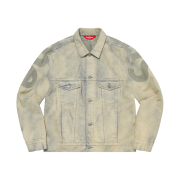 Supreme Inset Logo Denim Trucker Jacket Dirty/Rinsed - 22SS