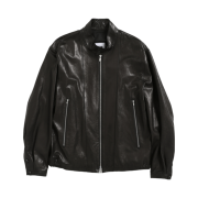 Hatchingroom Harrington Lambskin Leather Jacket Black