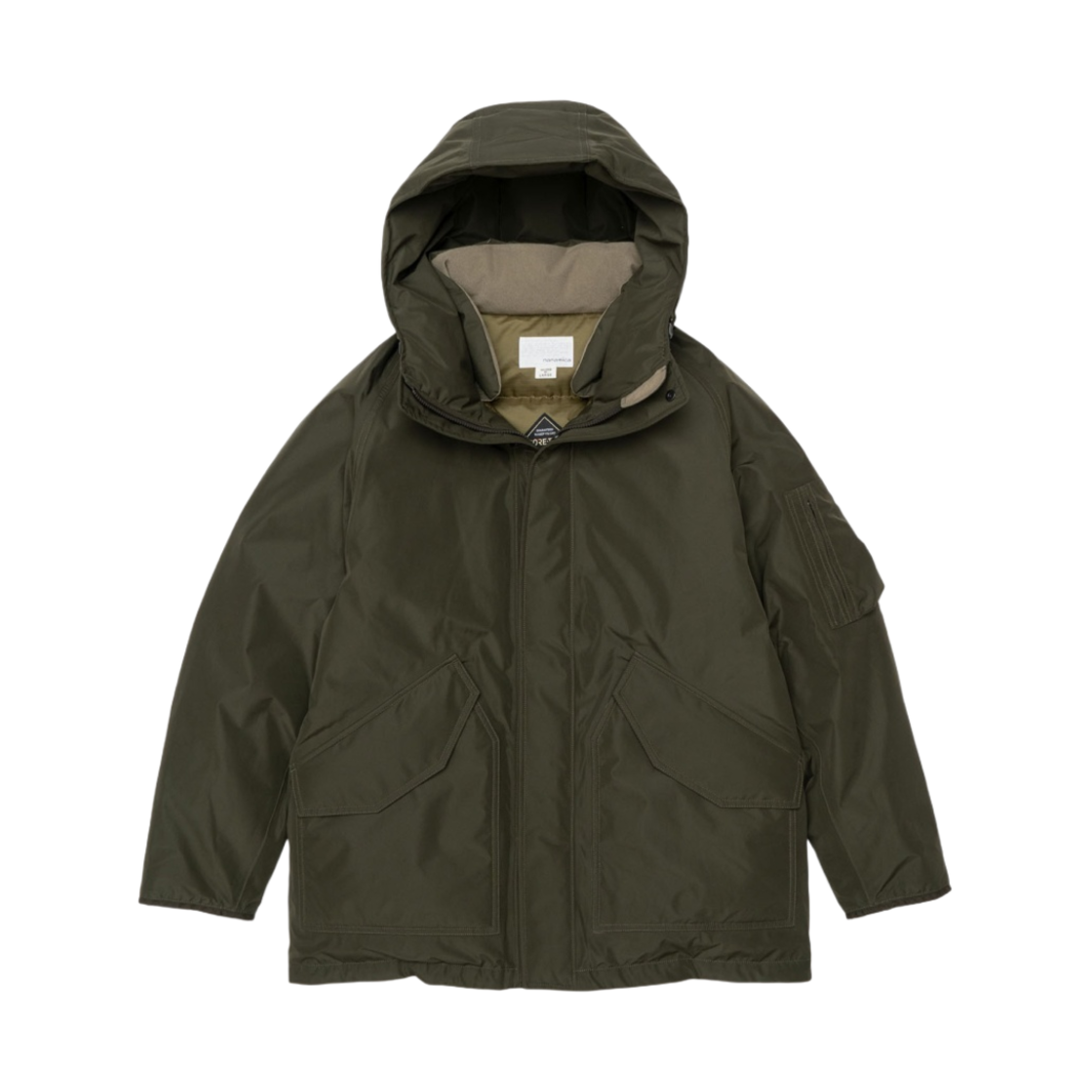 SUBF357 Nanamica Gore-Tex Down Coat Khaki Green