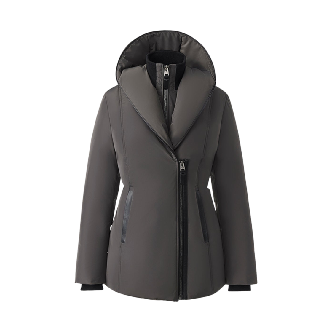 (W) 맥카지 아달리 다운 코트 시그니쳐 맥카지 칼라 카본((W) Mackage Adali Down Coat With Signature Mackage Collar Carbon) - 1