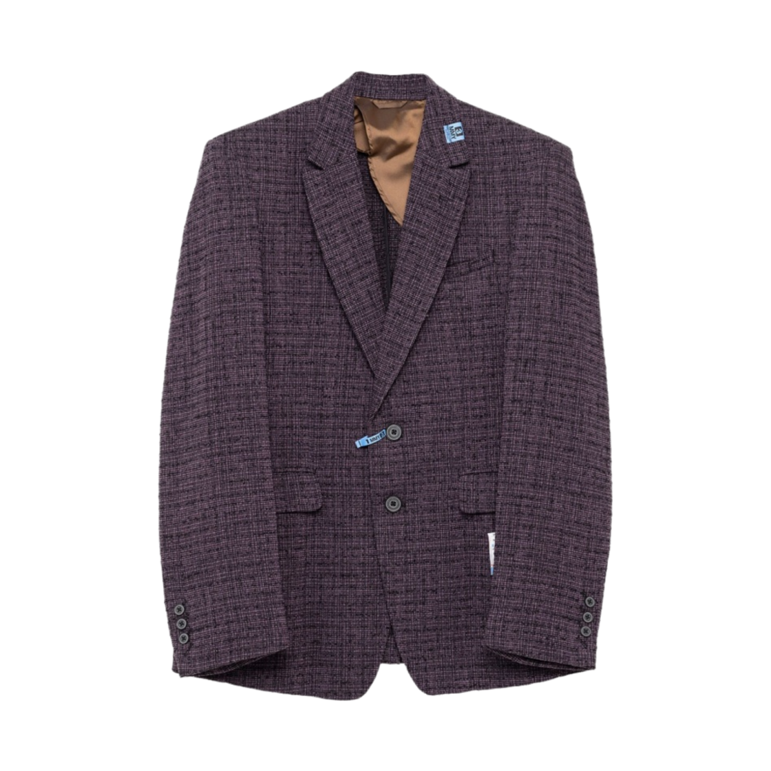 메종 미하라 야스히로 부클레 체크 자켓 퍼플(Maison Mihara Yasuhiro Bouclette Check Jacket Purple) - 1