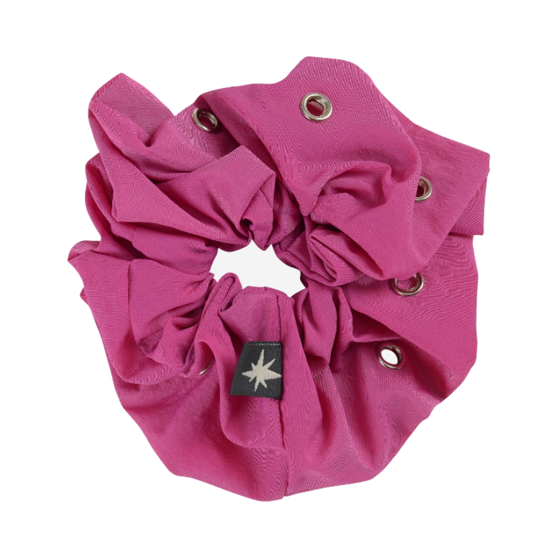 [KREAM 단독] 베이컨트 아카이브 아일렛 스크런치 마젠타([KREAM 단독] Vacant Archive Eyelet Scrunchie Magenta)