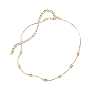 (W) Chanel Necklace Metal & Gold