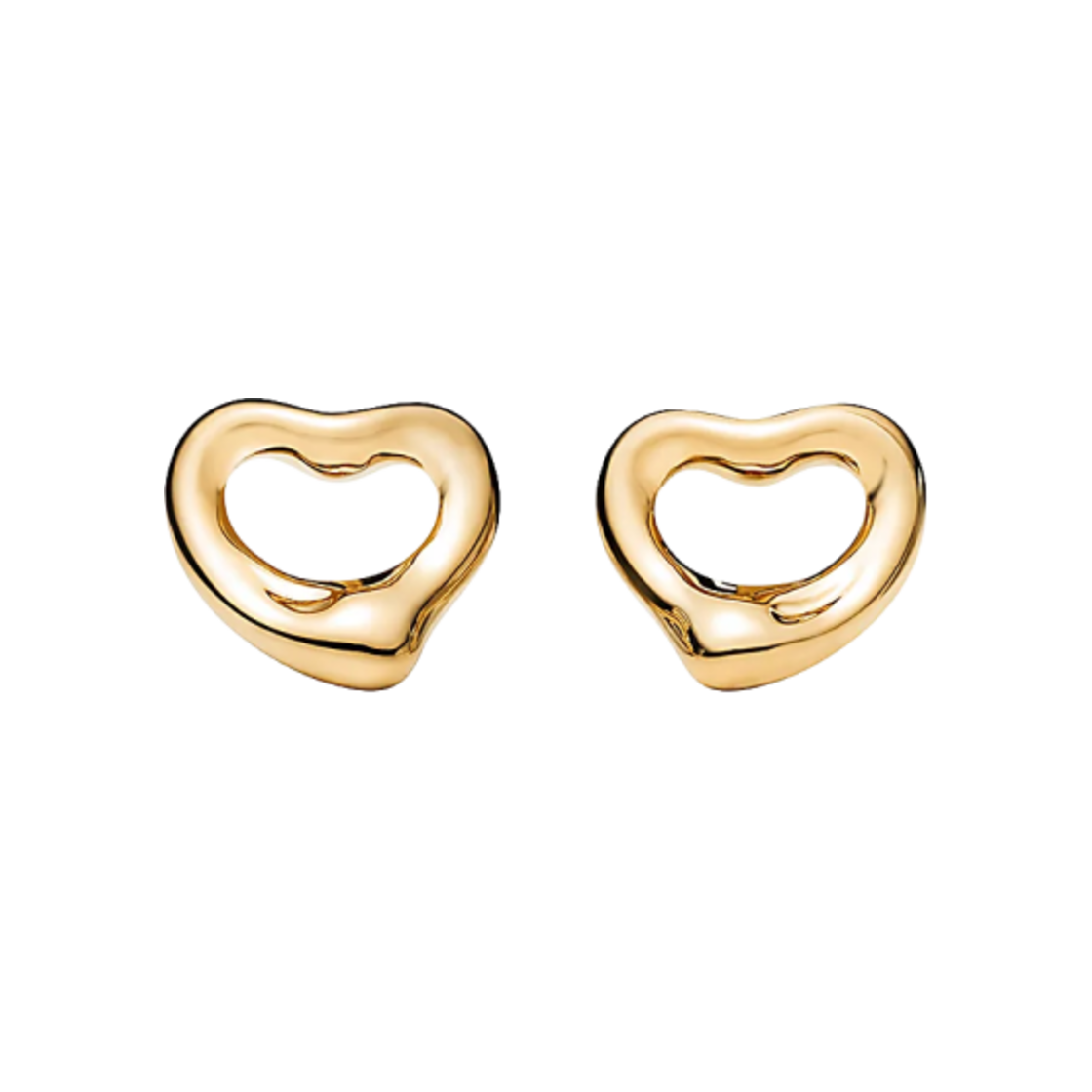 티파니 앤 코 엘사 퍼레티 오픈 하트 이어링 7mm 옐로우 골드(Tiffany & Co. Elsa Peretti Open Heart Earrings 7mm Yellow Gold)