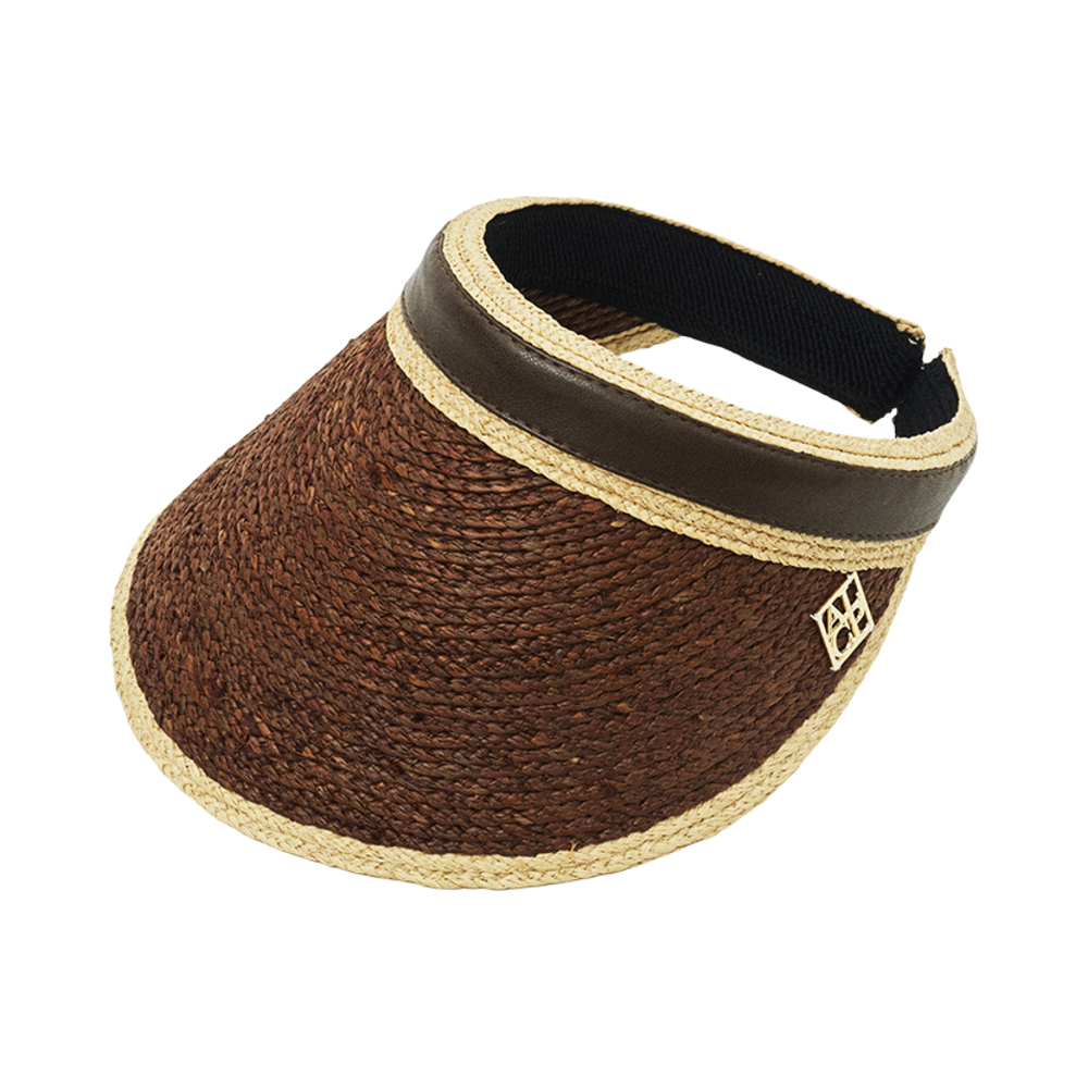 올인컴플리트 다이애나 라피아 썬바이저 브라운(Allincomplete Diana Raphia Sun Visor Brown)
