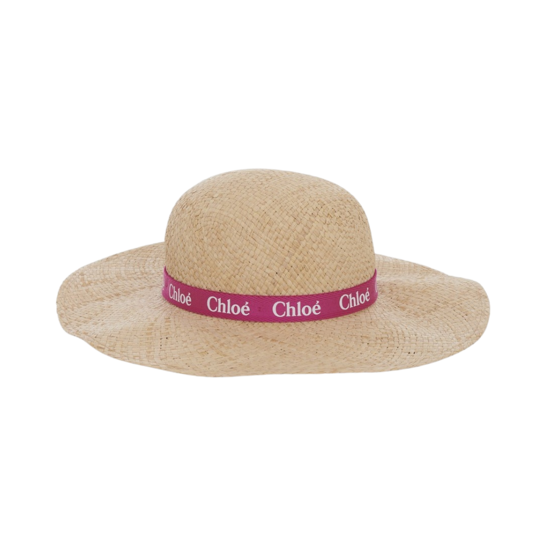 CHC24SB20050S01 (Kids) Chloe Raffia Hat Pink White