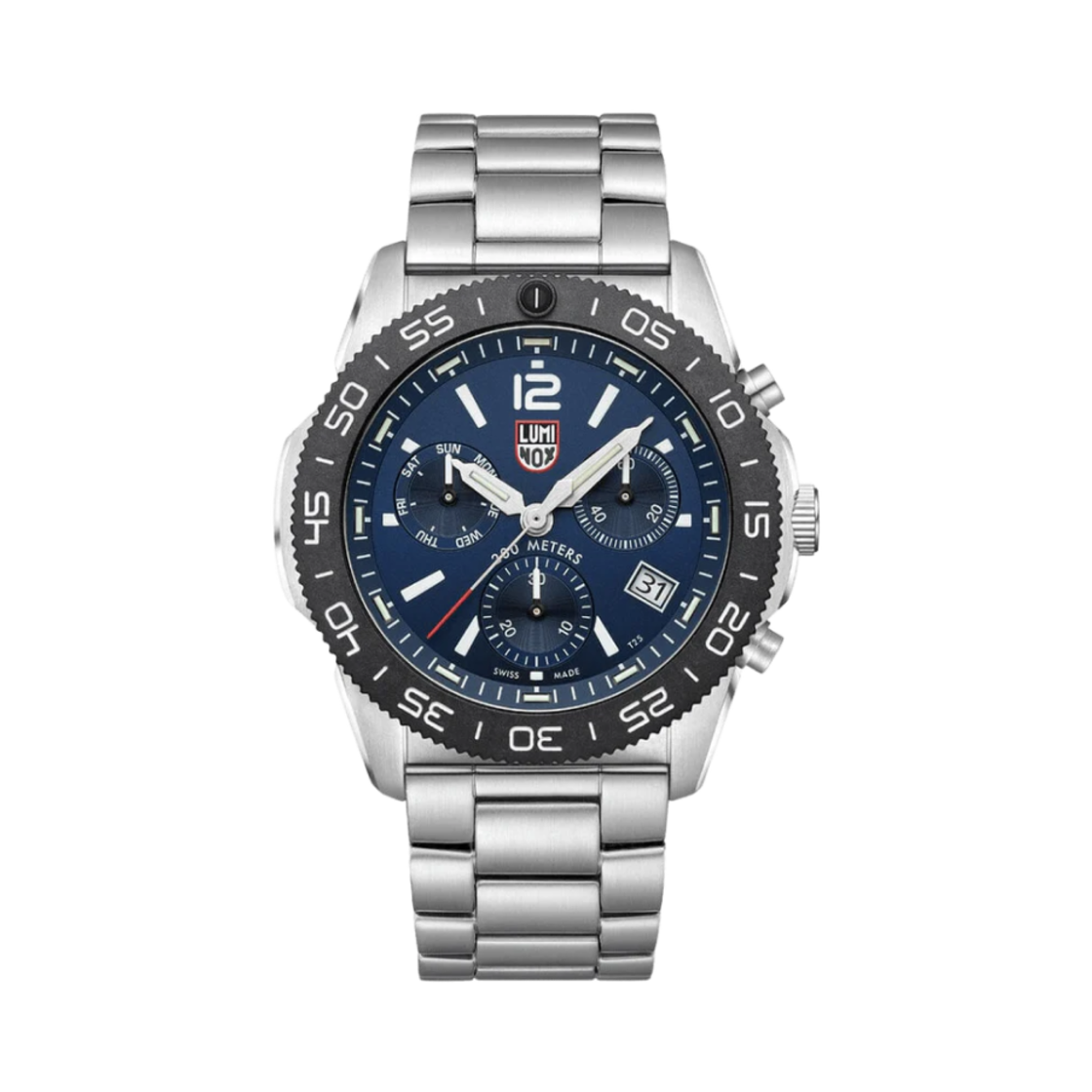 루미녹스 퍼시픽 다이버 크로노그라프 다이버 44mm 스테인리스 스틸 블루(Luminox Pacific Diver Chronograph Diver 44mm Stainless Steel Blue)