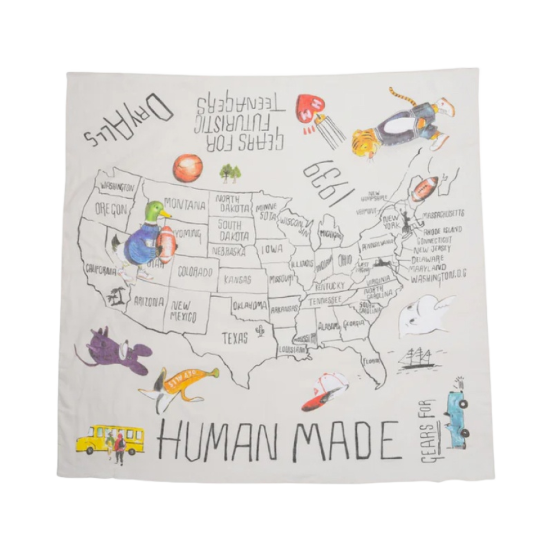 휴먼 메이드 반다나 화이트(Human Made Bandana White) - 1