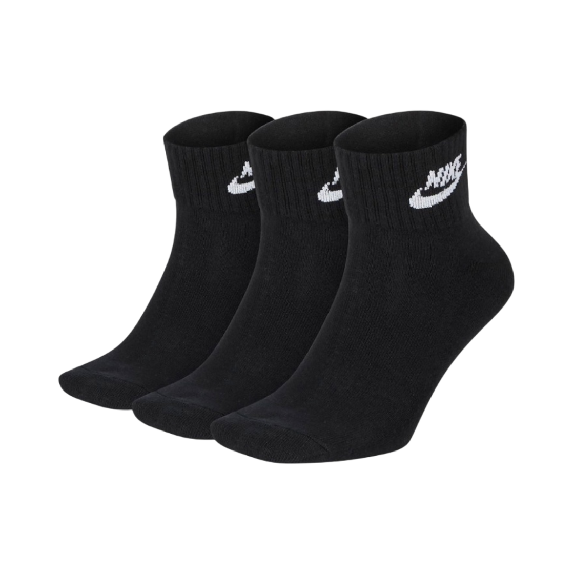 나이키 NSW 에브리데이 에센셜 앵클 삭스 블랙 (3개입/국내 정식 발매 제품)