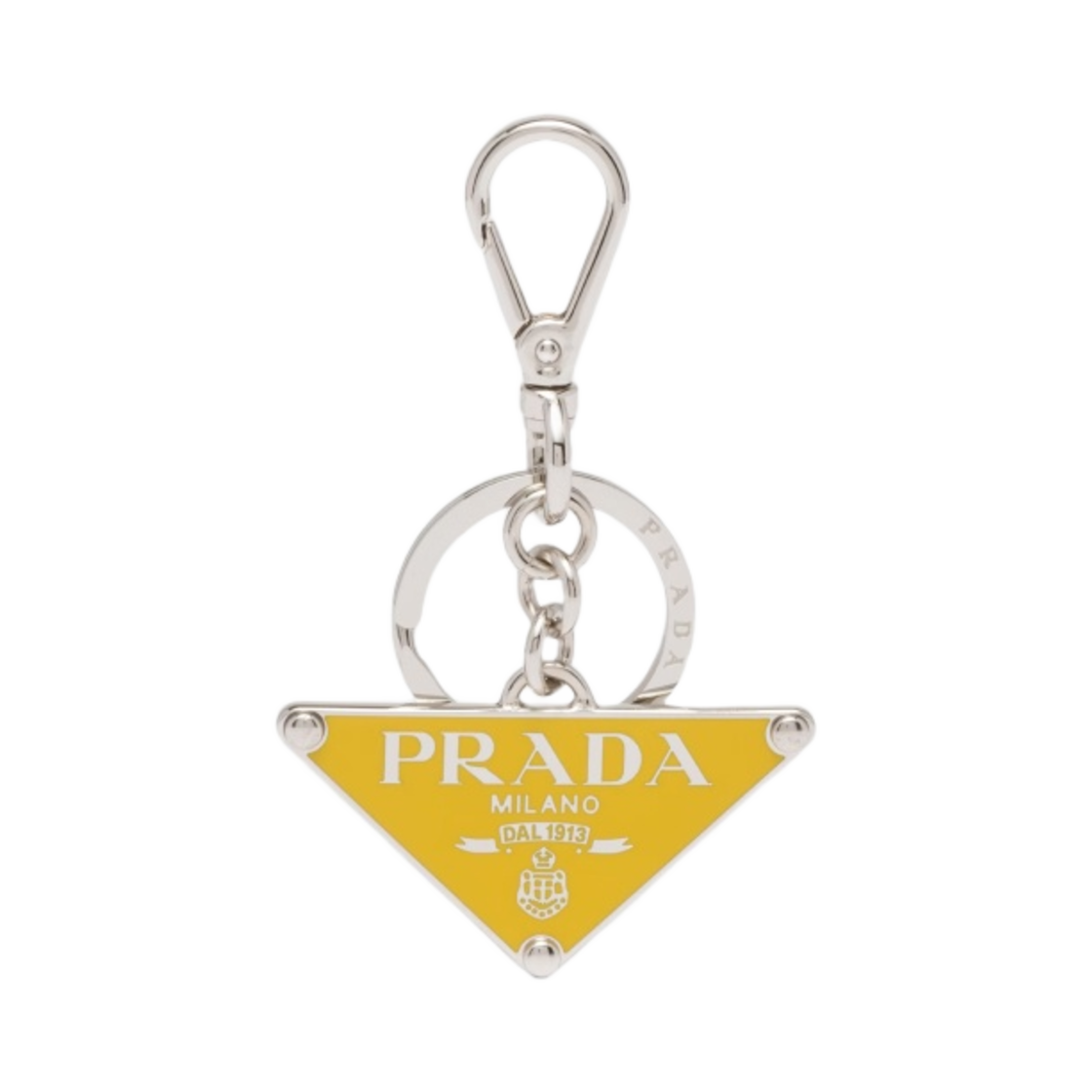 2PS057-66A-F0377 Prada Metal Keychain Sunny Yellow
