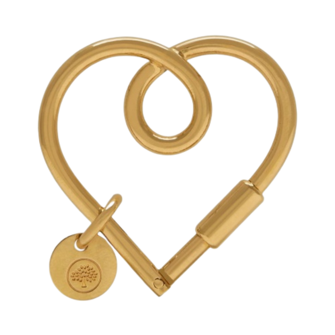 멀버리 루프 하트 키링 브라스 징크(Mulberry Loop Heart Keyring Brass Zinc)