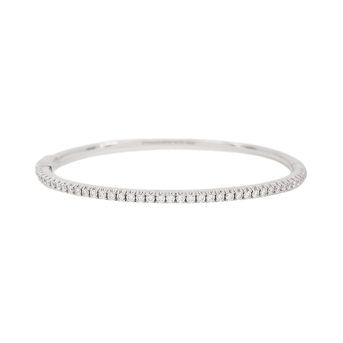 티파니앤코 메트로 힌지드 뱅글 S 18K 화이트골드 다이아몬드(Tiffany & Co. Metro Hinged Bangle S 18K White Gold Diamond)
