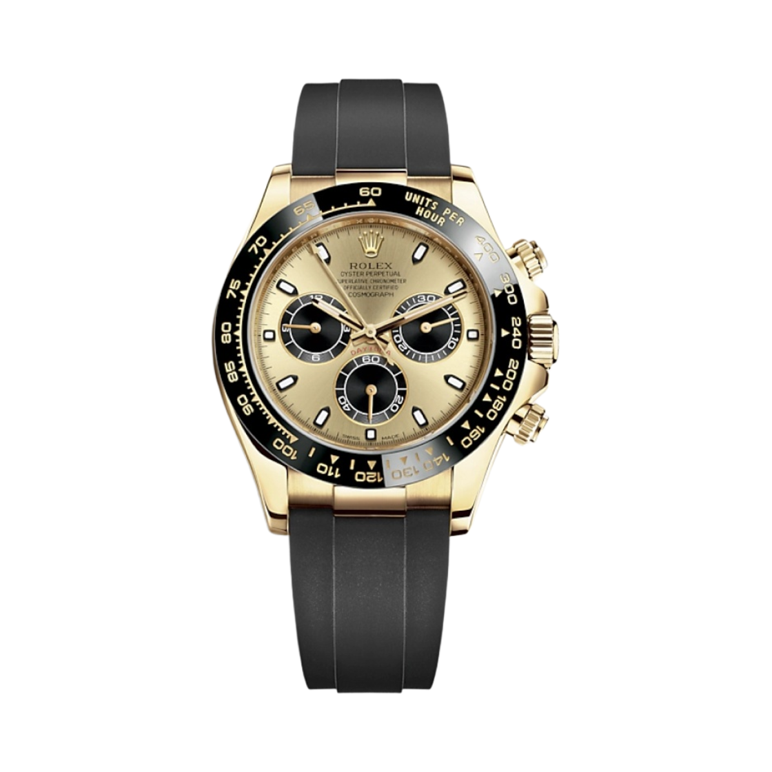 롤렉스 코스모그래프 데이토나 40mm 116518LN 골든 블랙 오이스터플렉스