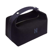 Hermes Large Bride-A-Brac Case Canvas & Noir Bleu Nuit