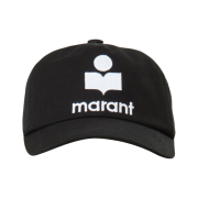 (W) Isabel Marant Tyron Logo Cap Black Ecru - 23FW
